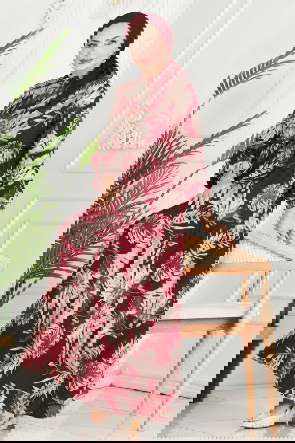 Modaselvim NET 20%+20% DISCOUNT IN THE CARD Dress 7119BG354 Burgundy