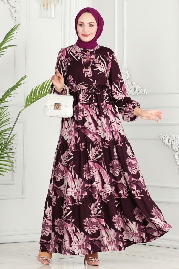 Modaselvim EXPECTED 11.11 DISCOUNTS Dress 7119BG354 Damson