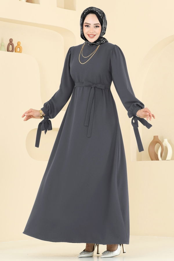 Modaselvim NET 20%+20% DISCOUNT IN THE CARD Dress 7121BG354 Dark Gray