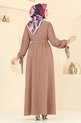 moda selvim Dress 7121BG354 Dark Vision - Thumbnail