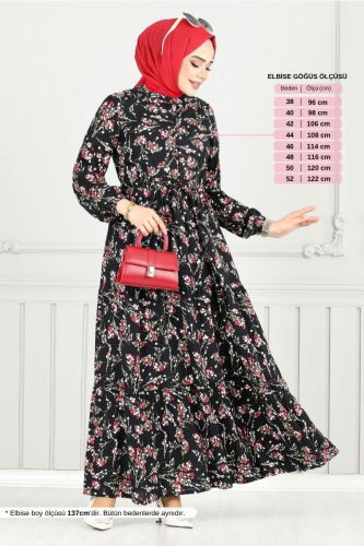 MRV B.G.S. - الفستان أسود 7122BGS895-M