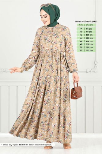 MRV B.G.S. - الفستان بيج غامق 7122BGS895-M