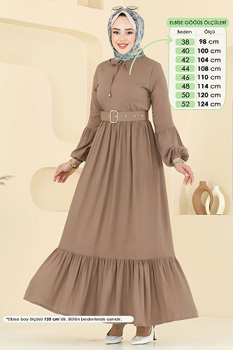 moda selvim Dress 7123BG354 Dark Vision - Thumbnail