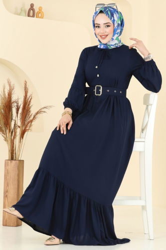 B.G.S. - Dress 7123BG354 Navy Blue