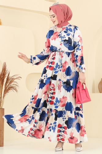 B.G.S. - Dress 7124BG354 Saxe