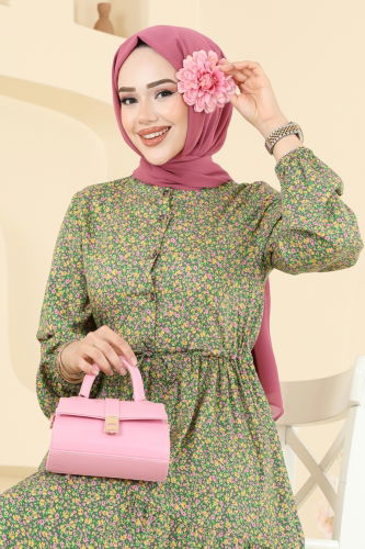 E.R.K. - Dress 7136ERK1158 Green