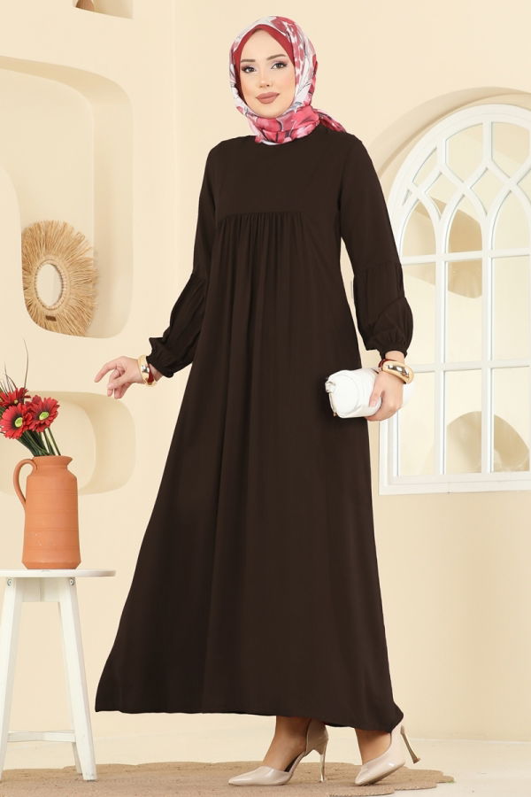 Modaselvim الفساتين الفستان بني 7139BG354