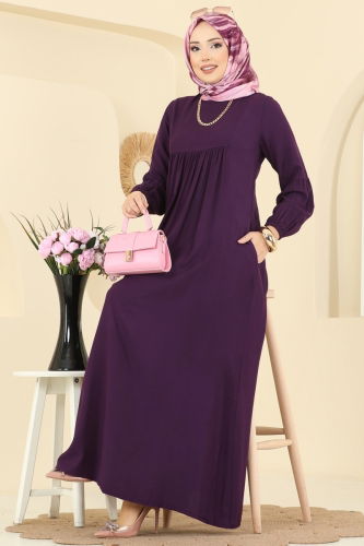 B.G.S. - Dress 7139BG354 Damson