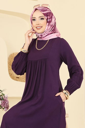 moda selvim الفستان توتي 7139BG354 - Thumbnail