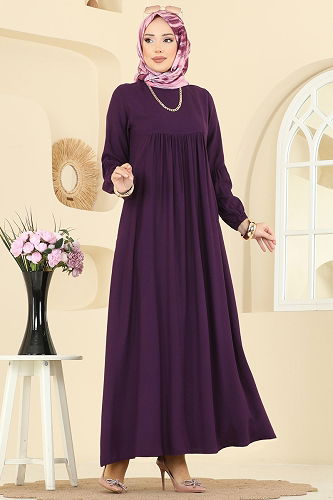 moda selvim الفستان توتي 7139BG354 - Thumbnail