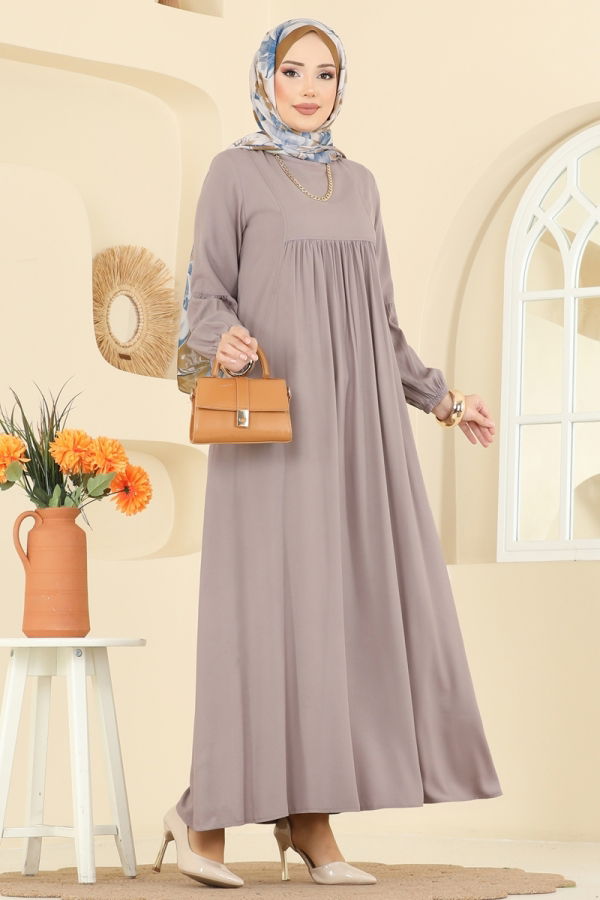 Modaselvim الفساتين الفستان بيج 7139BG354