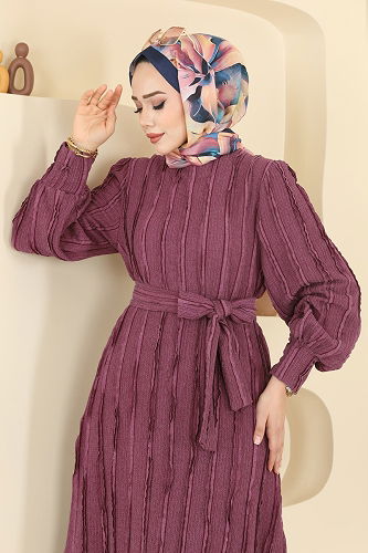 moda selvim الفستان توتي 7150BG354 - Thumbnail