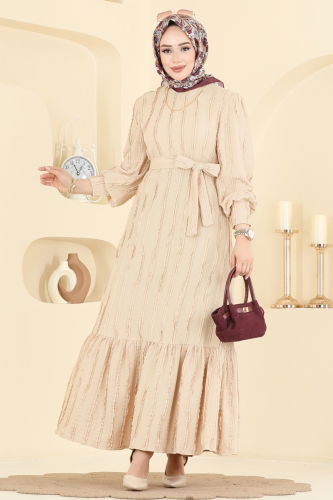 B.G.S. - Dress 7150BG354 Stone