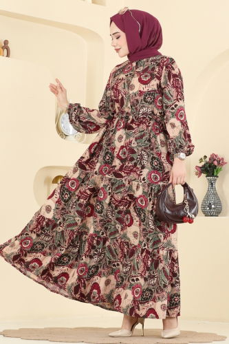 E.R.K. - Dress 7157ERK1158 Damson