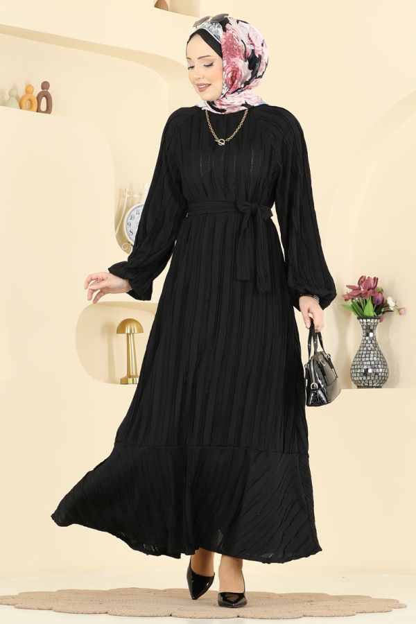 Modaselvim Dress Dress 7159ERK1158 Black