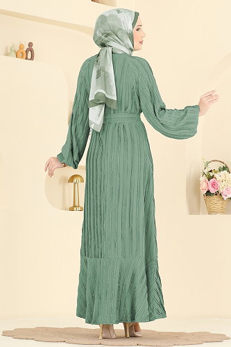 moda selvim Dress 7159ERK1158 Mint - Thumbnail