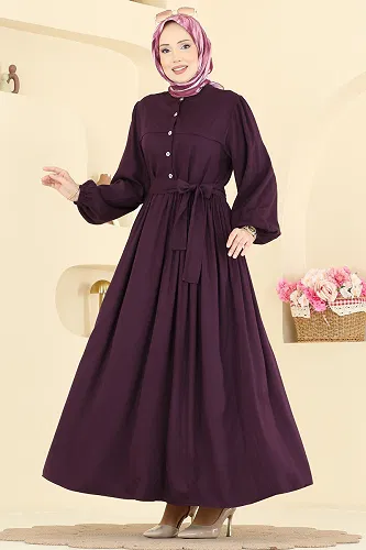 moda selvim الفستان توتي 7160BG354 - Thumbnail