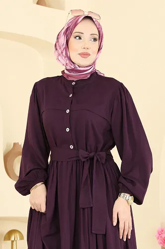 moda selvim الفستان توتي 7160BG354 - Thumbnail