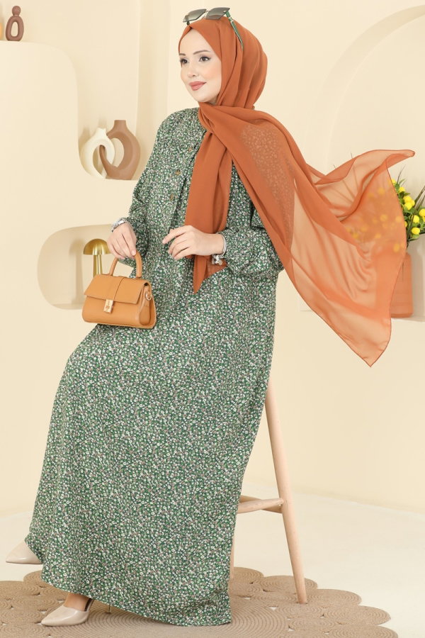 Modaselvim Dress Dress 7161ERK1158 Mint