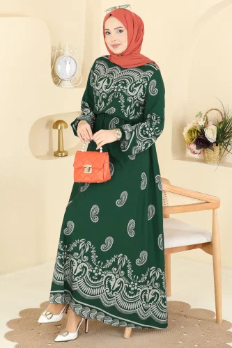 E.R.K. - Dress 7163ERK1158 Emerald