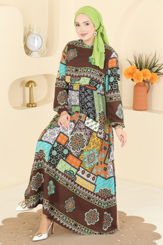 B.G.S. - Dress 7165BG354 Brown