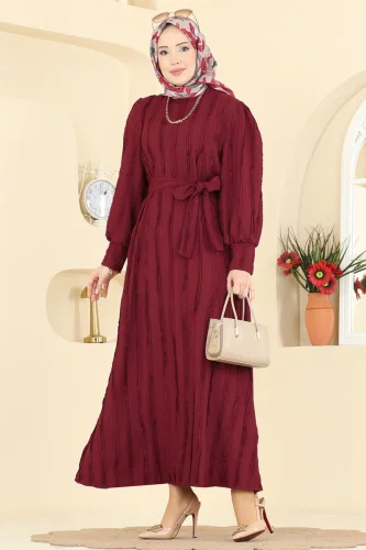 B.G.S. - Dress 7166BG354 Burgundy