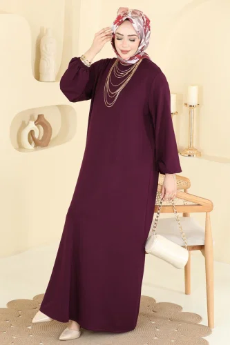 B.G.S. - الفستان خمري 7168BG354