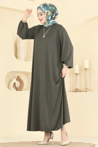 B.G.S. - الفستان اخضر عفني 7168BG354