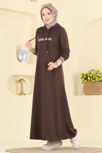 P.R.M. - Dress 717PM271 Dark Brown