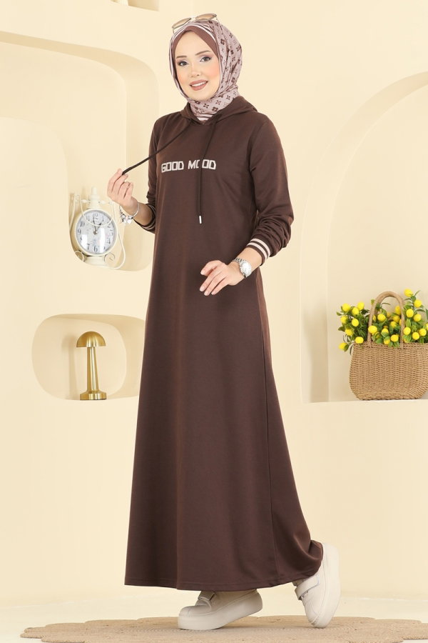 Modaselvim Dress Dress 717PM271 Dark Brown