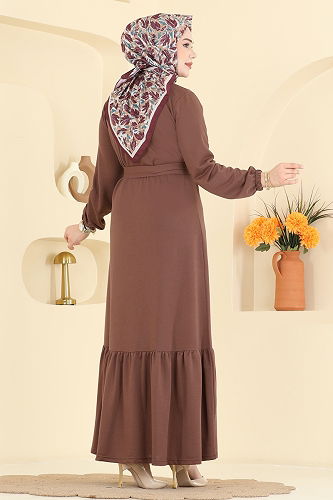 moda selvim Dress 718PM271 Powder Vision - Thumbnail