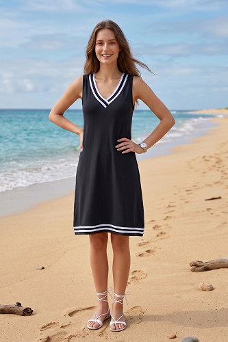 moda selvim الفستان أسود 72434JNT1202 - Thumbnail