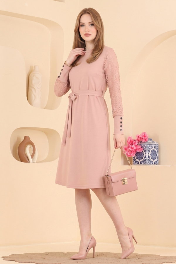 Modaselvim Dress Dress 72493JNT1202 Powder