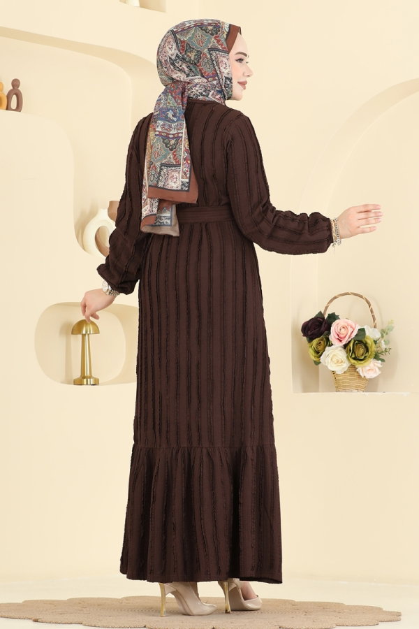 Dress 726PM271 Brown - Moda Selvim
