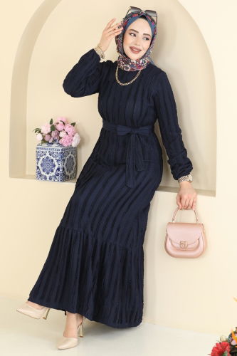 P.R.M. - Dress 726PM271 Navy Blue
