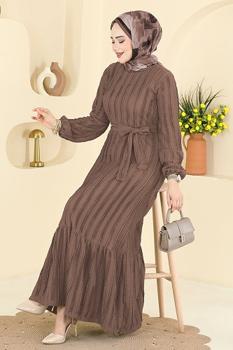 moda selvim Dress 726PM271 Vision - Thumbnail