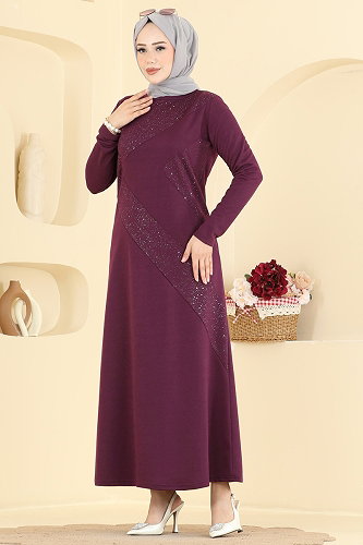 moda selvim الفستان توتي 735PM271 - Thumbnail