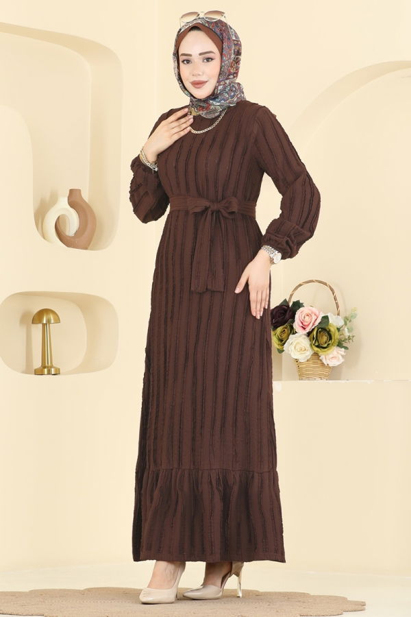 Modaselvim Dress Dress 757OZN1046 Brown
