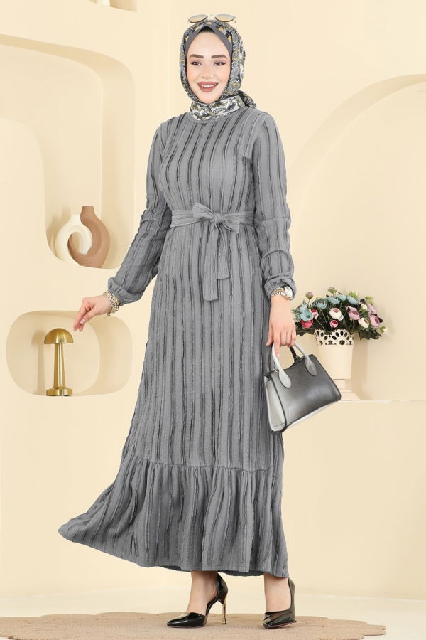 Modaselvim Dress Dress 757OZN1046 Gray