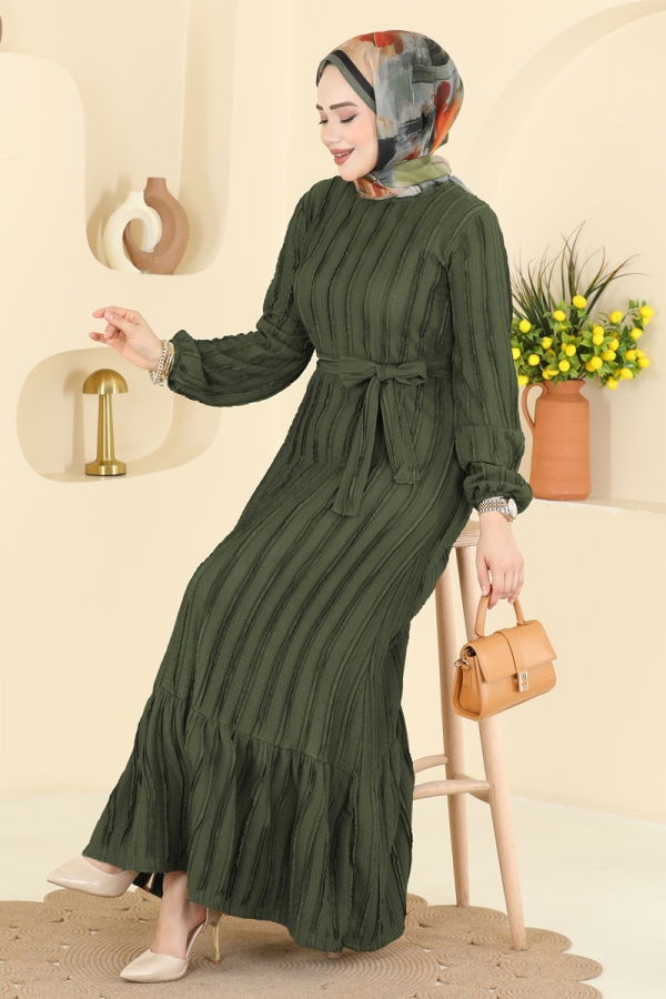 Modaselvim Dress Dress 757OZN1046 Khaki