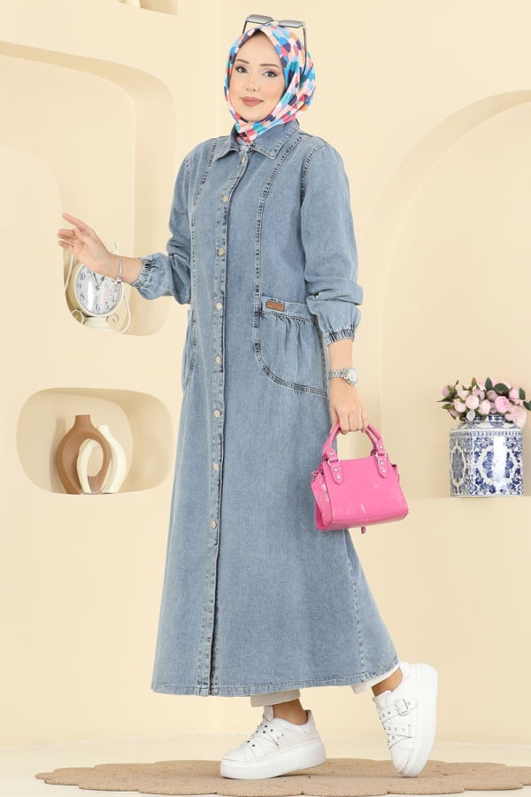 Modaselvim Dress Dress 7929ORG1169 Denim