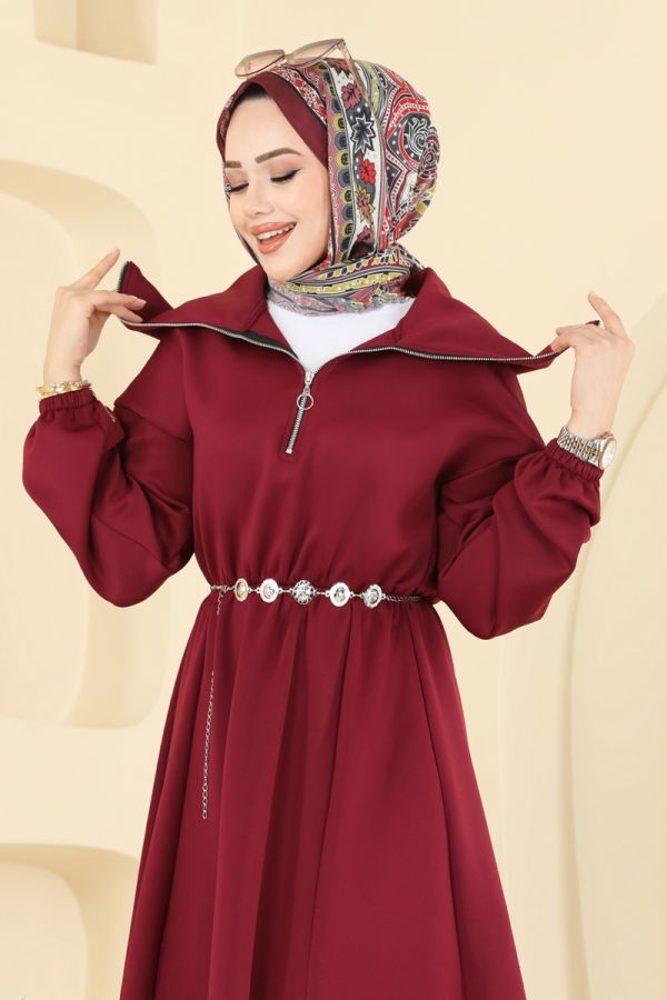 Modaselvim الفساتين الفستان خمري 8008TEG847