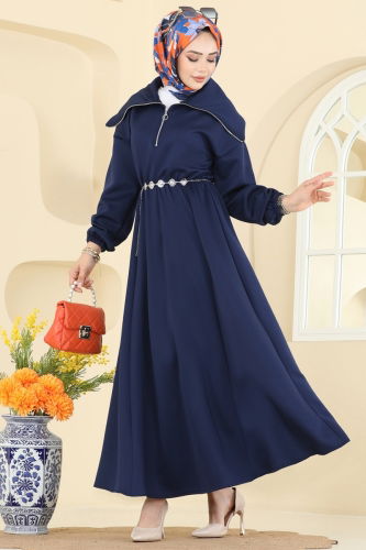T.E.G. - Dress 8008TEG847 Navy Blue