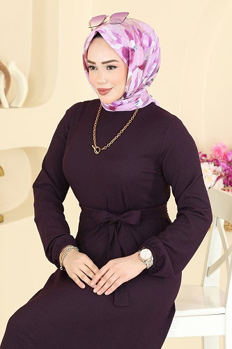 moda selvim الفستان توتي 800PM271 - Thumbnail