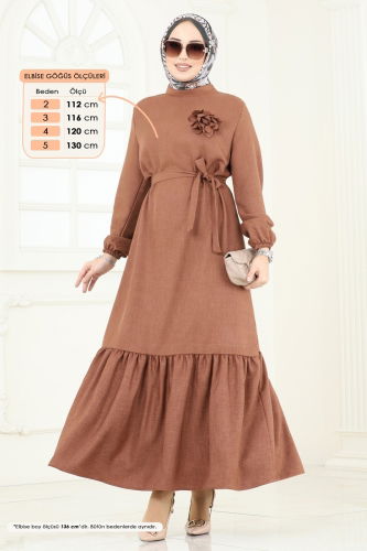 O.Z.N. - Dress 801OZN1046 Light Brown