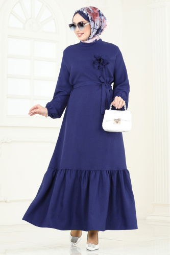 O.Z.N. - Dress 801OZN1046 Navy Blue