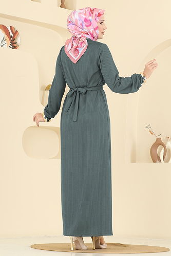 moda selvim Dress 8020UZ662 Mint - Thumbnail