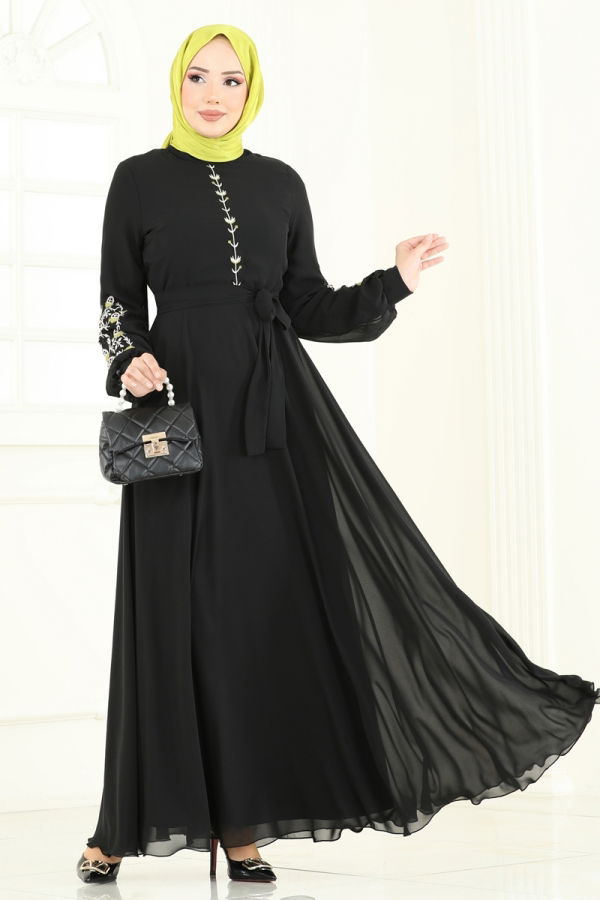 Modaselvim الفساتين الفستان أسود 8022AB368