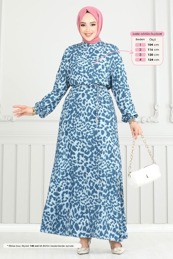 Modaselvim New Season Discount Dress 803OZN1046 Indigo