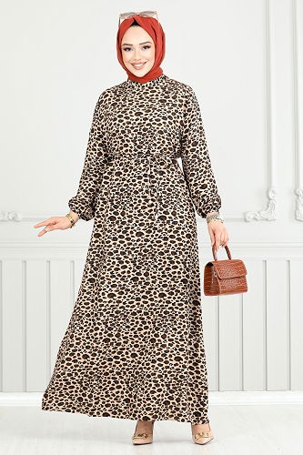 moda selvim Dress 803OZR1047-M Vision - Thumbnail